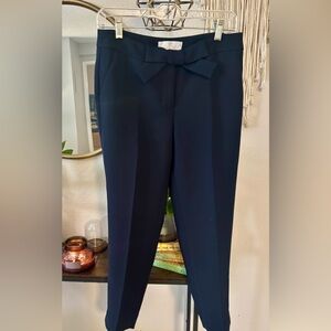 Talbots RSVP Bow-Front Ankle Pants in Navy Women’s Size 4P